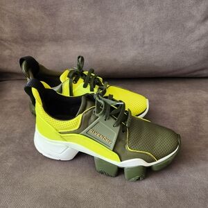 Givenchy Green and Yellow Sneakers Trainers Size 42
